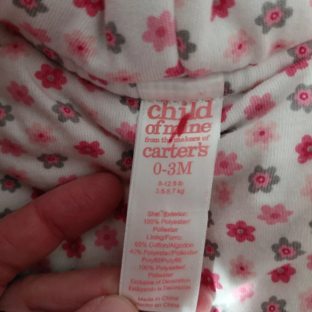Carter's Soft Pink Sleep Sack with Rabbit Design